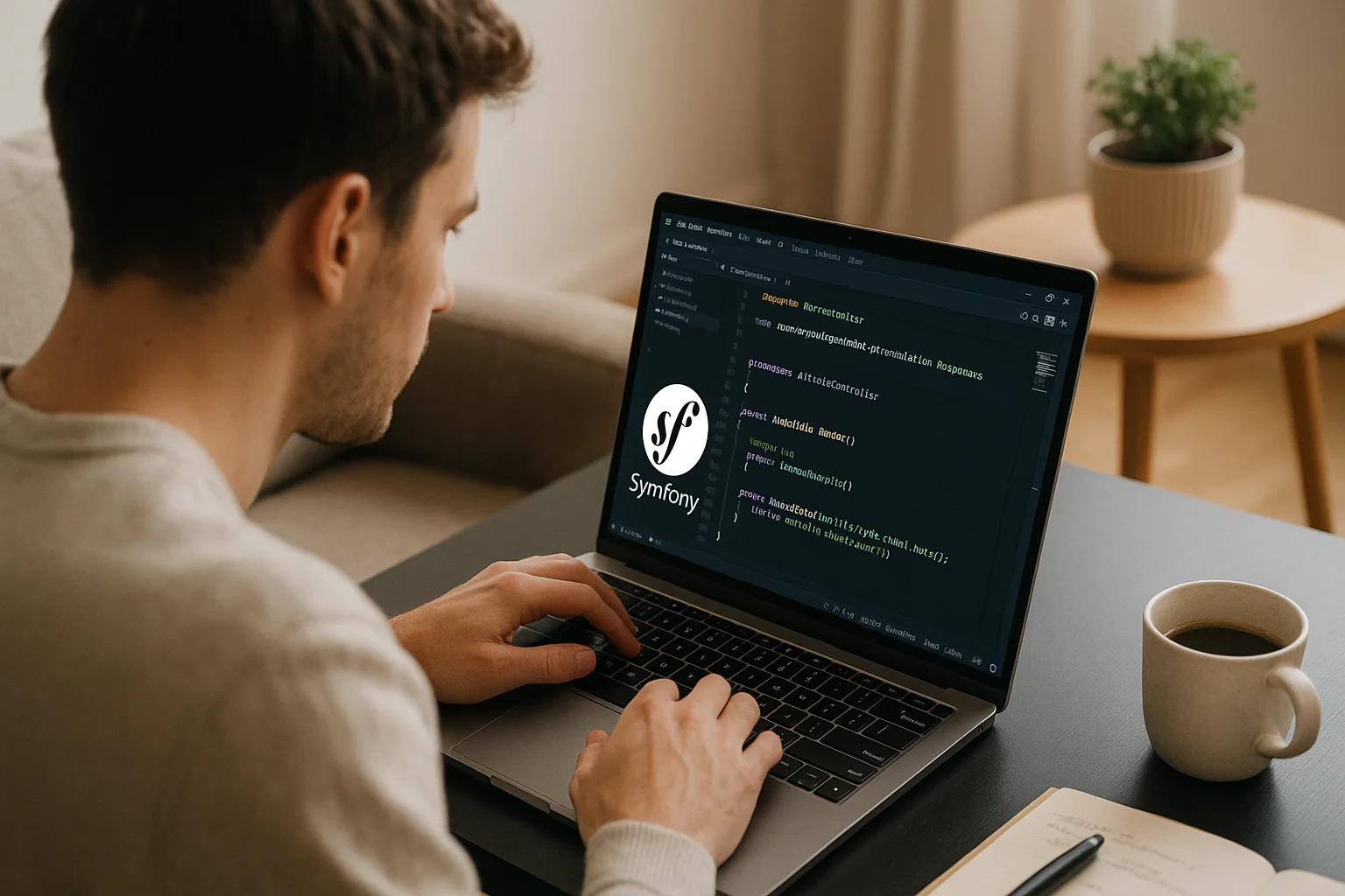 persona usando symfony para trabajar