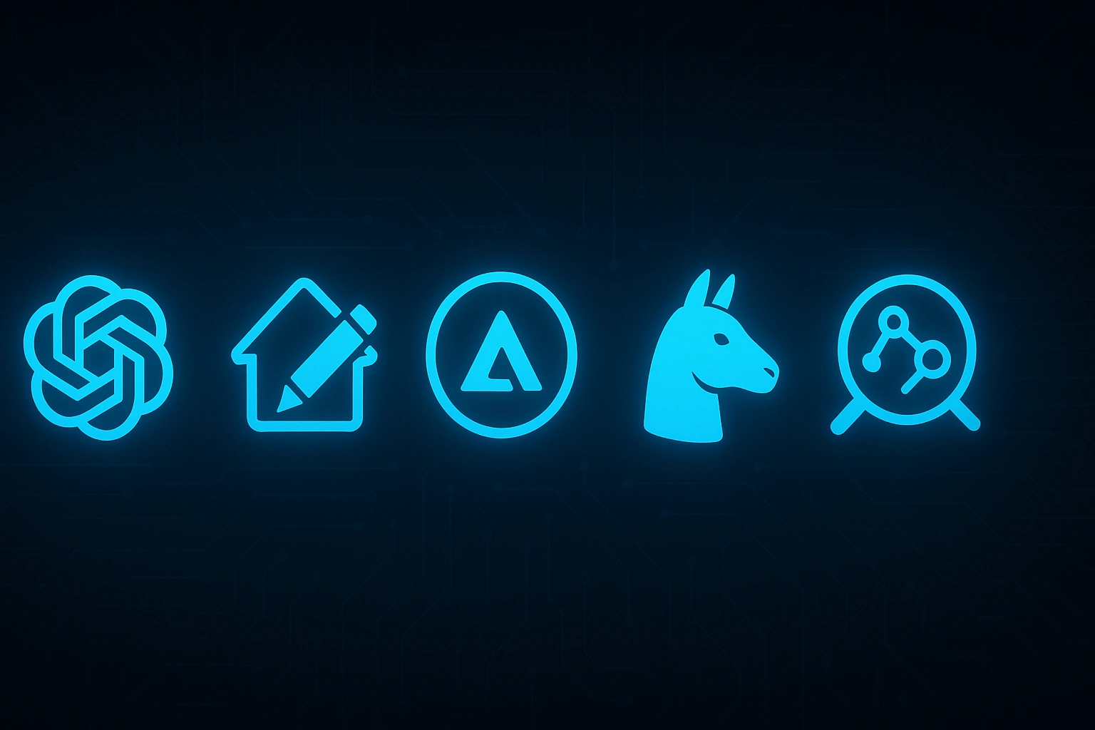 logos de las cinco herramientas de ia