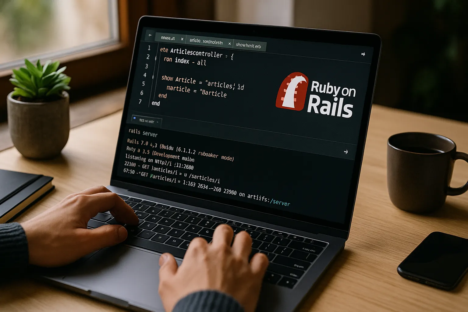 persona programando en ruby on rails